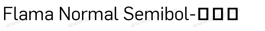 Flama Normal Semibol字体转换